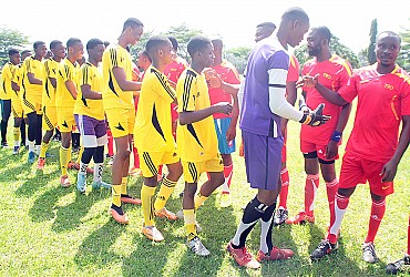 A teacher-student football match at Pegasus schools