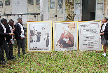 Pupils and Students visited Lord Lugard's residence in Ikot Abasi.